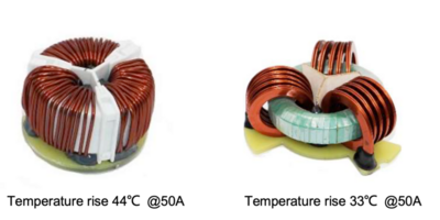 Temperaturentwicklung: Flachdrahtwickelung vs. Runddrahtwickelung