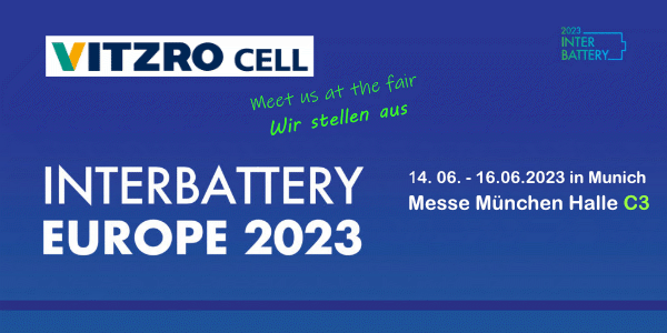 INTERBATTERY 2023 Messe München - Vitzrocell stellt aus - Halle C3.650